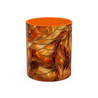 Wildfire Lion Stained Glass Mug
