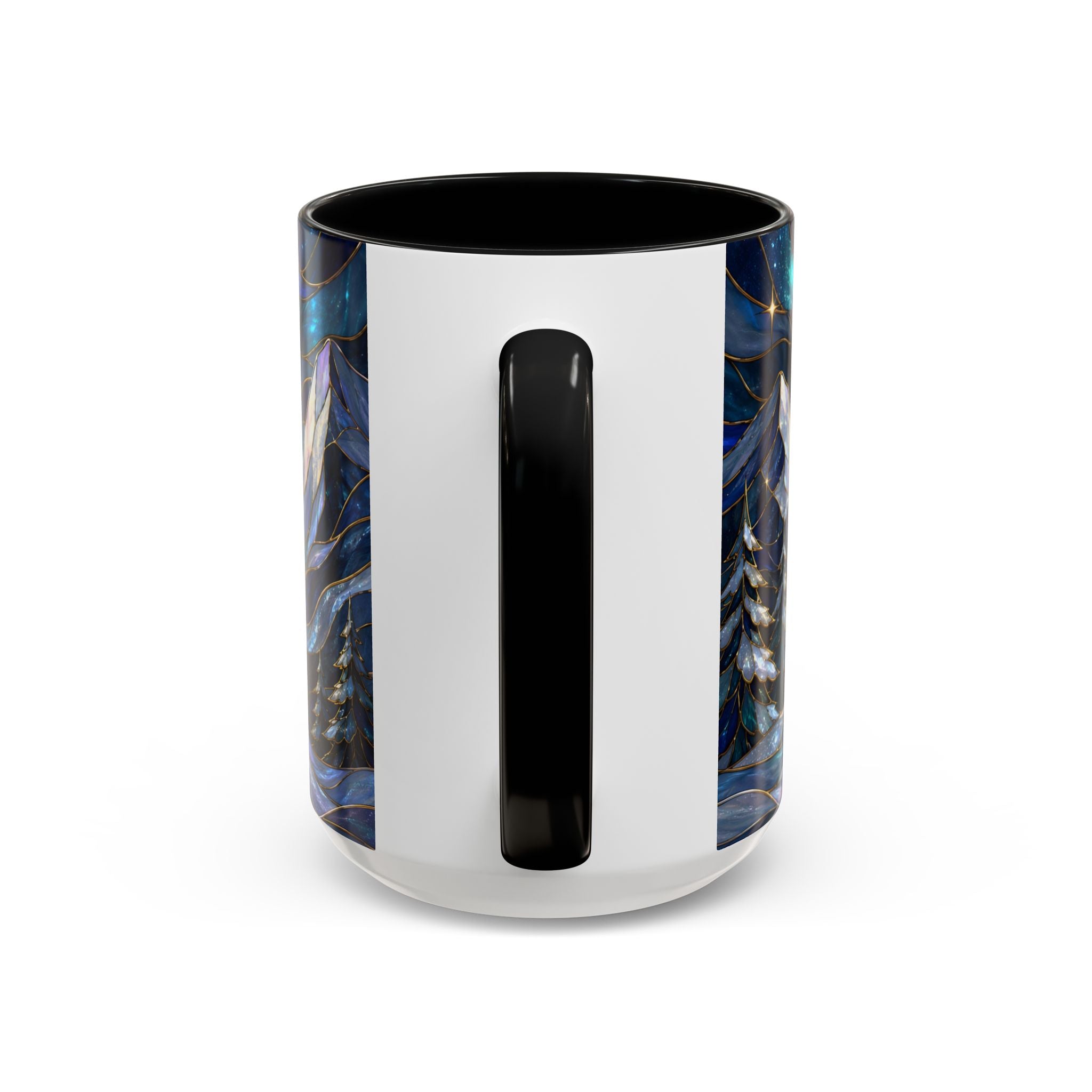 Mountain Guardian Great Pyrenees Stained Glass Style Mug