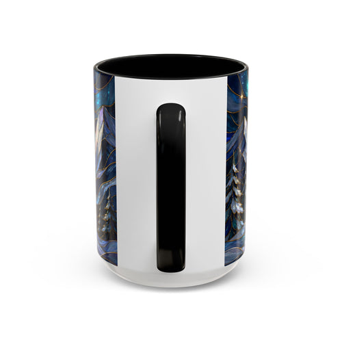 Mountain Guardian Great Pyrenees Stained Glass Style Mug