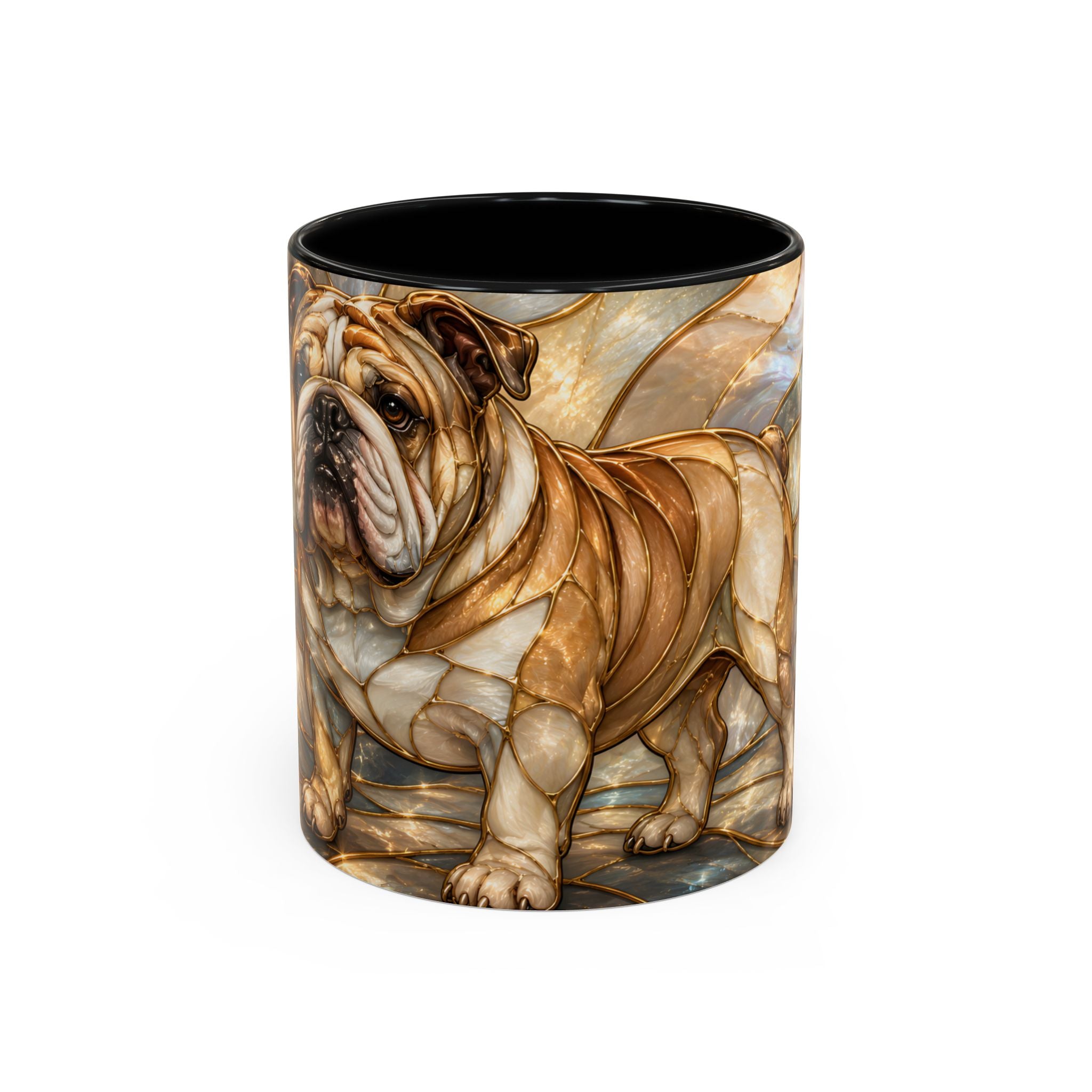 Regal Bulldog Stained Glass Style Mug