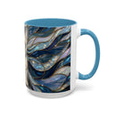 Sapphire Glow French Bulldog Stained Glass Style Mug