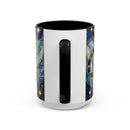 Sapphire Tiger Stained Glass Style Mug