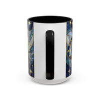 Sapphire Tiger Stained Glass Style Mug