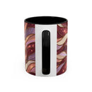Rose Gold Wolf Stained Glass Style Mug