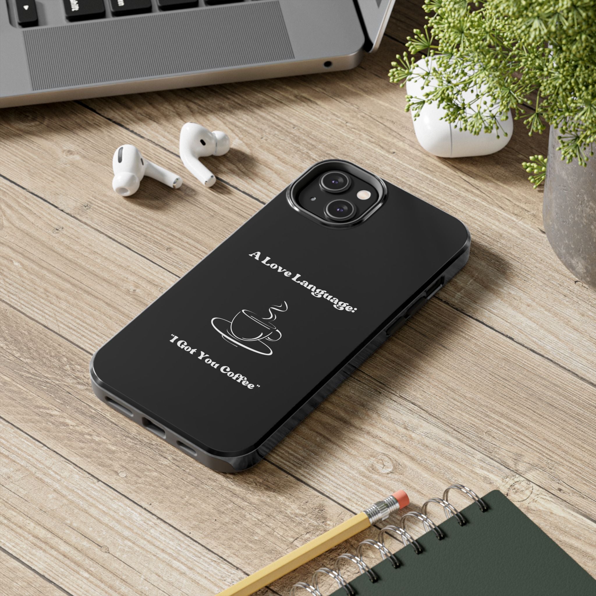 A Love Language Black Phone Case