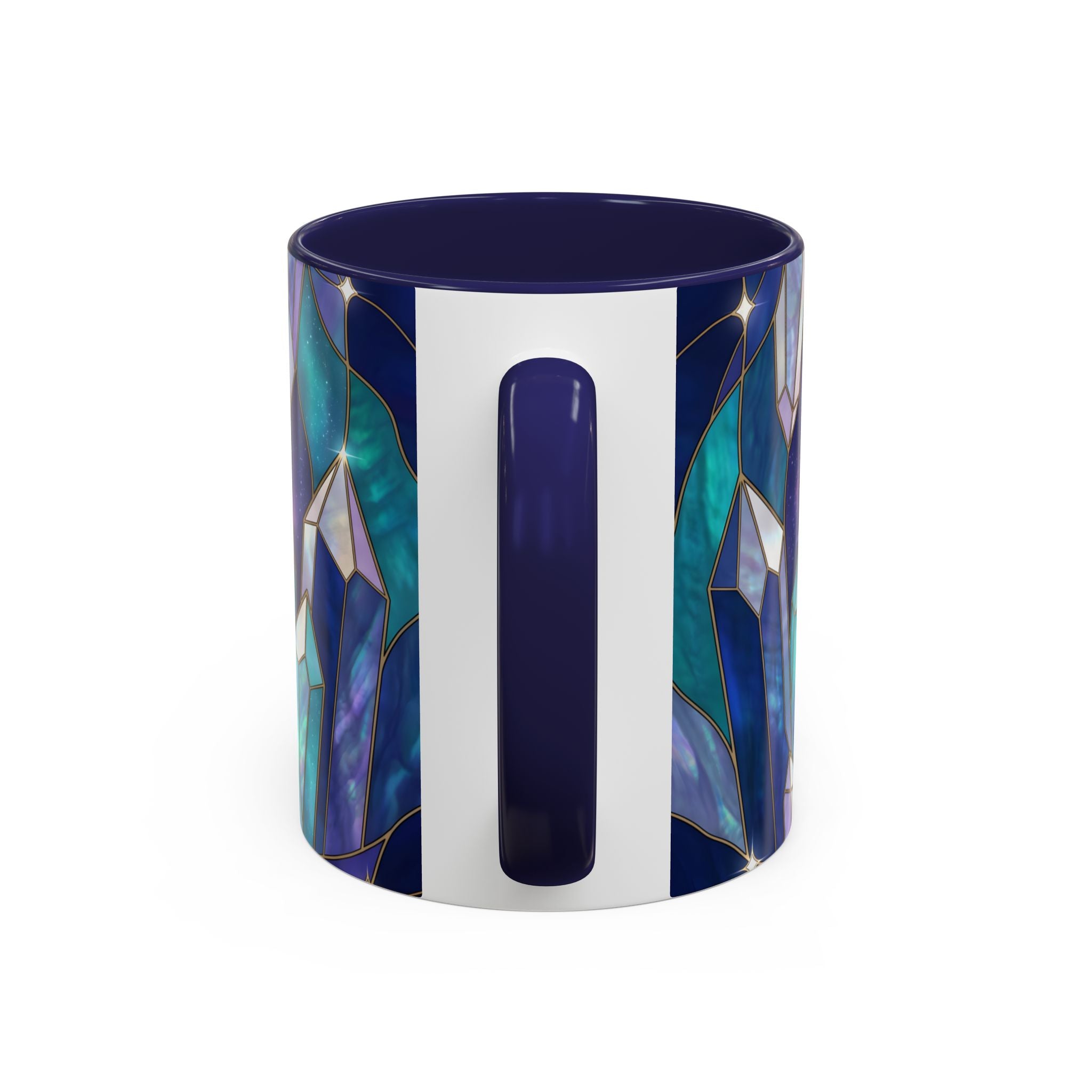 Crystal Wolf Stained Glass Style Mug