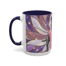 Rose Glow Staffordshire Bull Terrier Stained Glass Style Mug