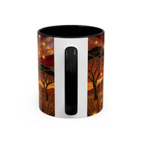 Savannah Lion Stained Glass Style Mug