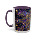 Celestial Peacock Stained Glass Style Mug