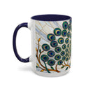 Classic Peacock Stained Glass Style Mug