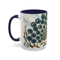 Classic Peacock Stained Glass Style Mug
