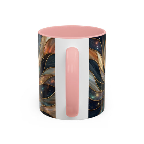 Celestial Night Fox Stained Glass Style Mug