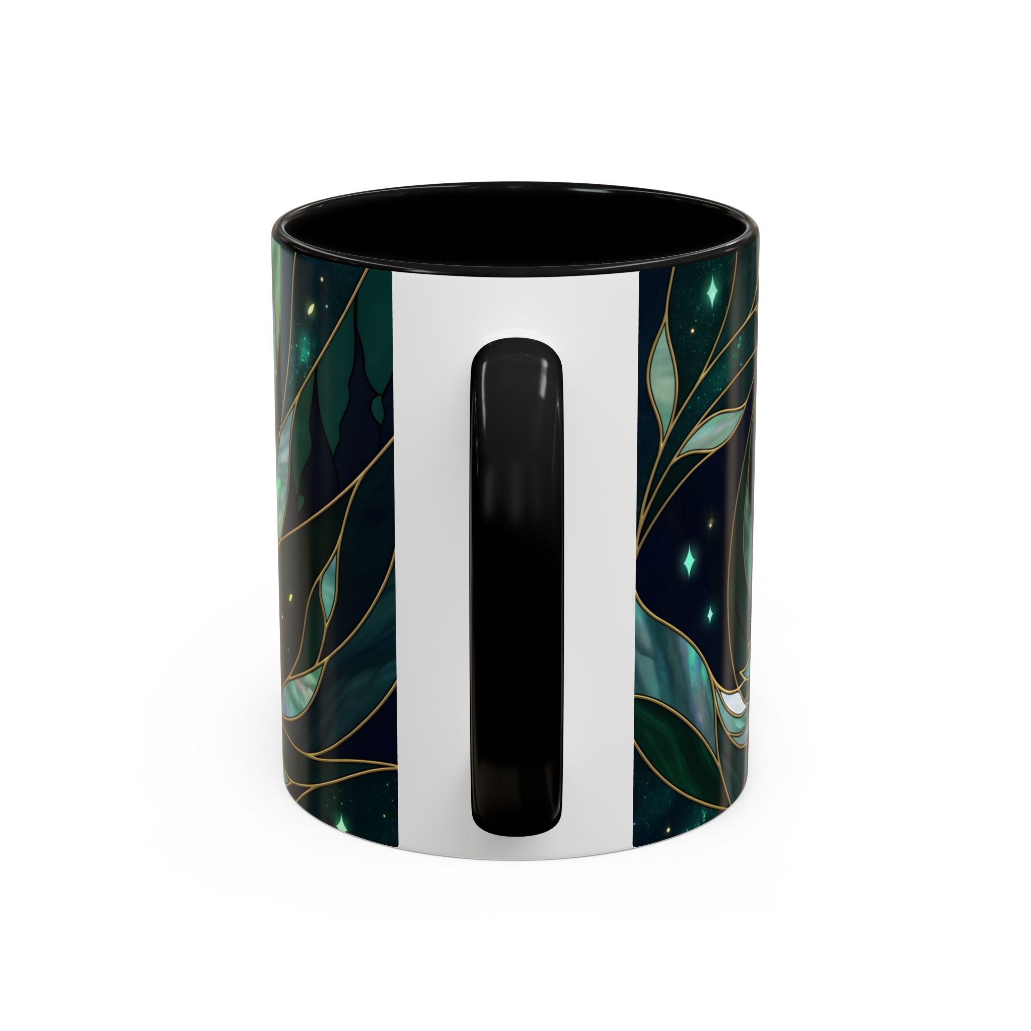 Teal Green Stained Glass Style Mug