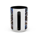 Aurora Lake Wolf Stained Glass Style Mug