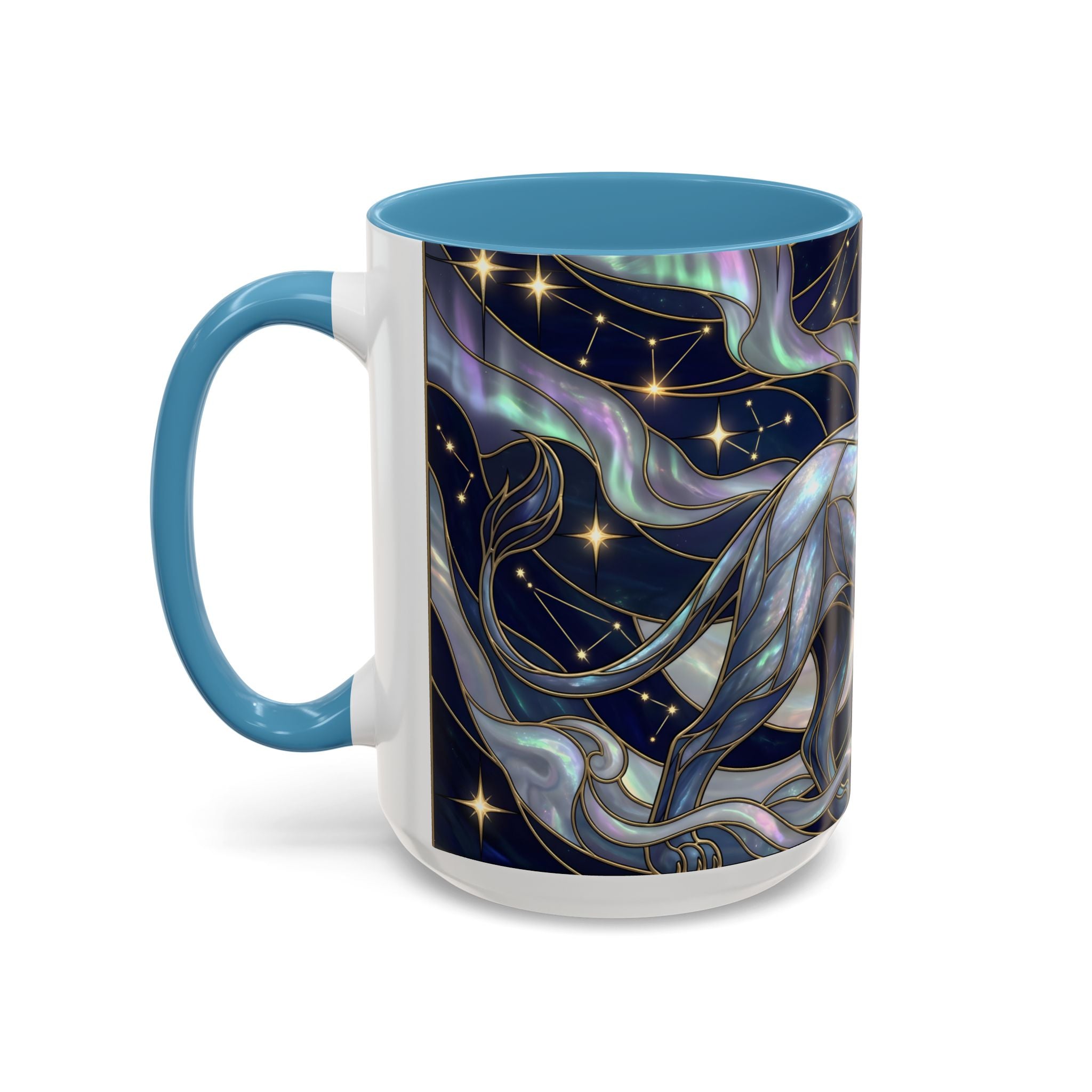 Celestial Lion Stained Glass Style Mug