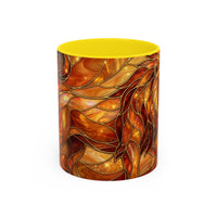 Wildfire Lion Stained Glass Mug