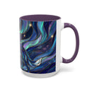 Aurora Howl Wolf Stained Glass Style Mug