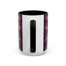 Purple Peacock Stained Glass Style Mug