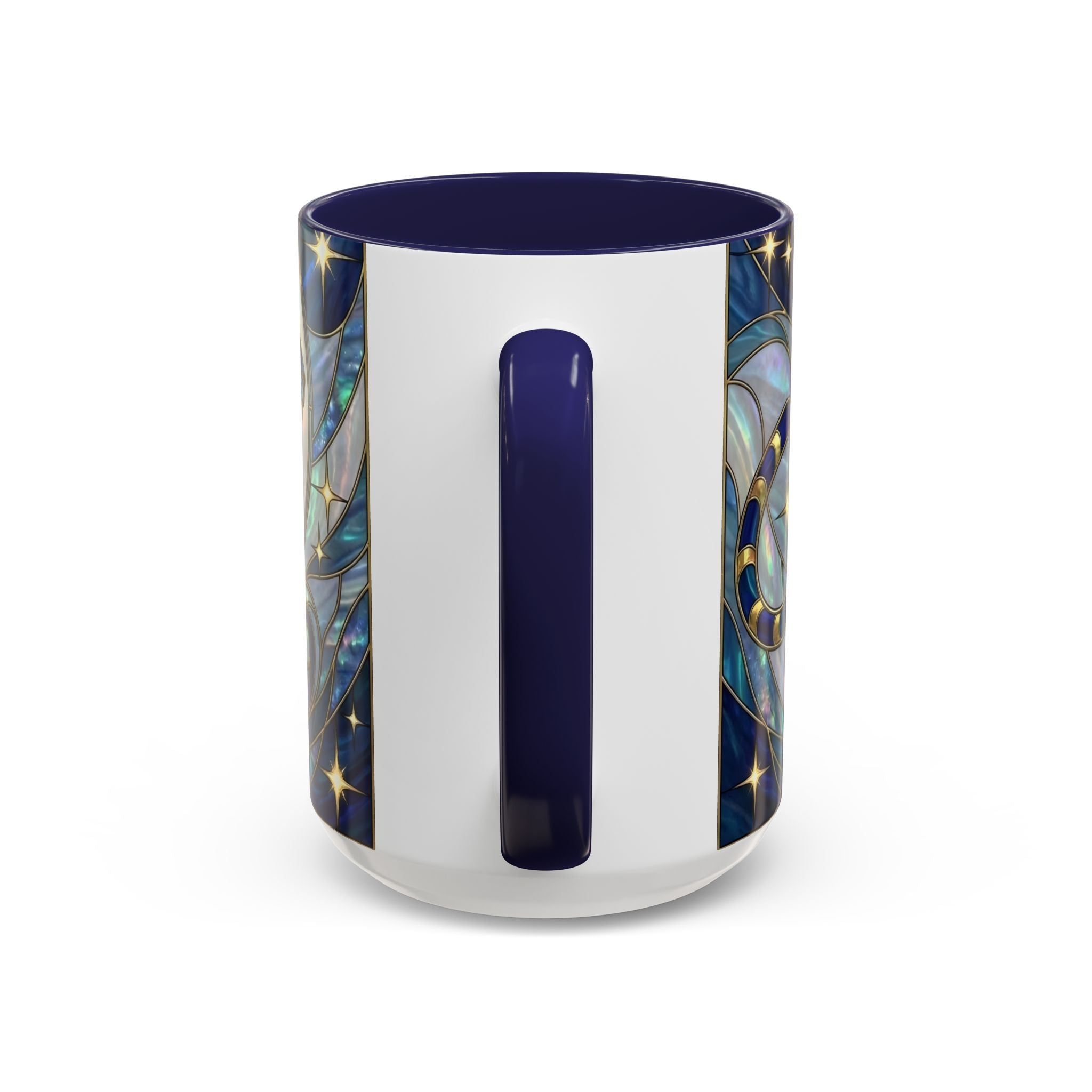 Sapphire Tiger Stained Glass Style Mug