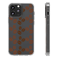 Coffee Beans Clear Phone Case