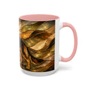 Golden German Shepherd Stained Glass Style Mug