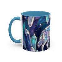 Crystal Wolf Stained Glass Style Mug