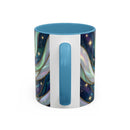 Aurora Glow Staffy Stained Glass Style Mug