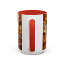 Golden Tiger Stained Glass Style Mug
