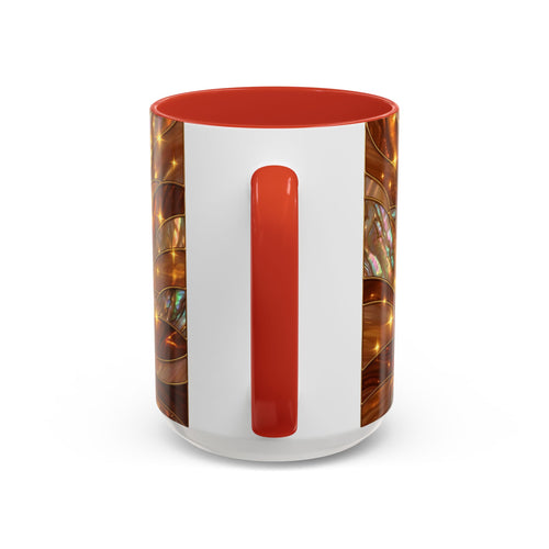 Golden Tiger Stained Glass Style Mug