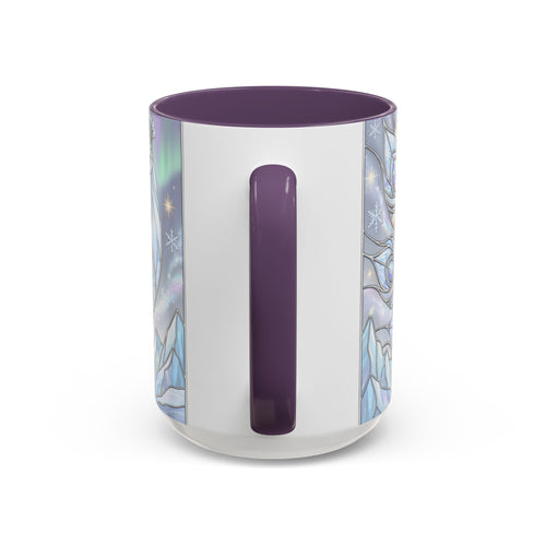 Aurora Peacock Stained Glass Style Mug