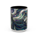 Starlight Wolf Stained Glass Style Mug