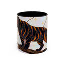 Midnight Tiger Stained Glass Style Mug