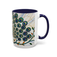 Classic Peacock Stained Glass Style Mug