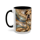 Regal Bulldog Stained Glass Style Mug