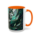 Teal Green Stained Glass Style Mug