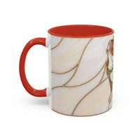 Custom Dog Portrait Stained Glass Style Mug