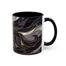 Obsidian Wolf Stained Glass Style Mug