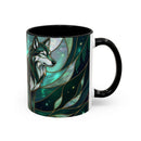 Teal Green Stained Glass Style Mug