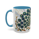 Classic Peacock Stained Glass Style Mug