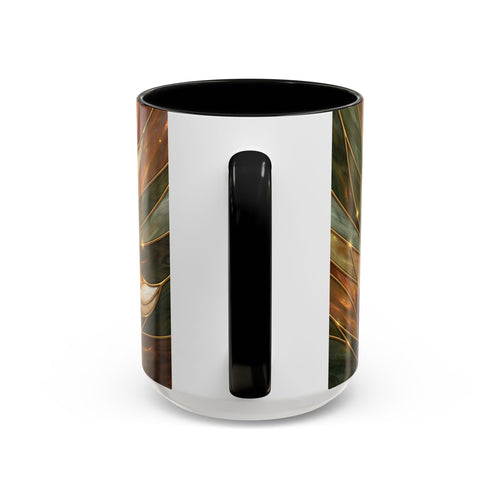 Olive Glow Fox Stained Glass Style Mug