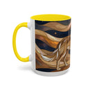 Nightscape Wolf Moon Stained Glass Style Mug