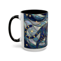Sapphire Tiger Stained Glass Style Mug