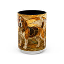 Blossom Beagle Stained Glass Style Mug