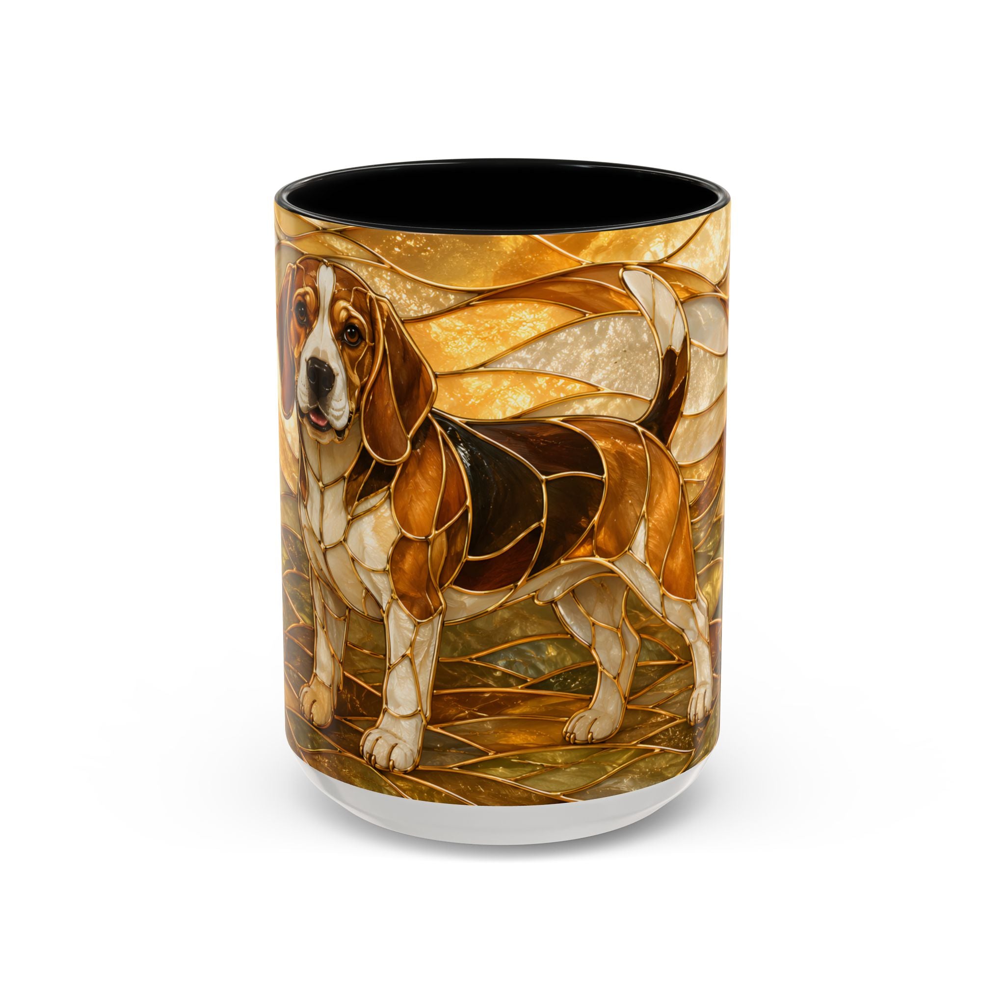Blossom Beagle Stained Glass Style Mug
