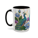 Garden Peacock Stained Glass Style Mug