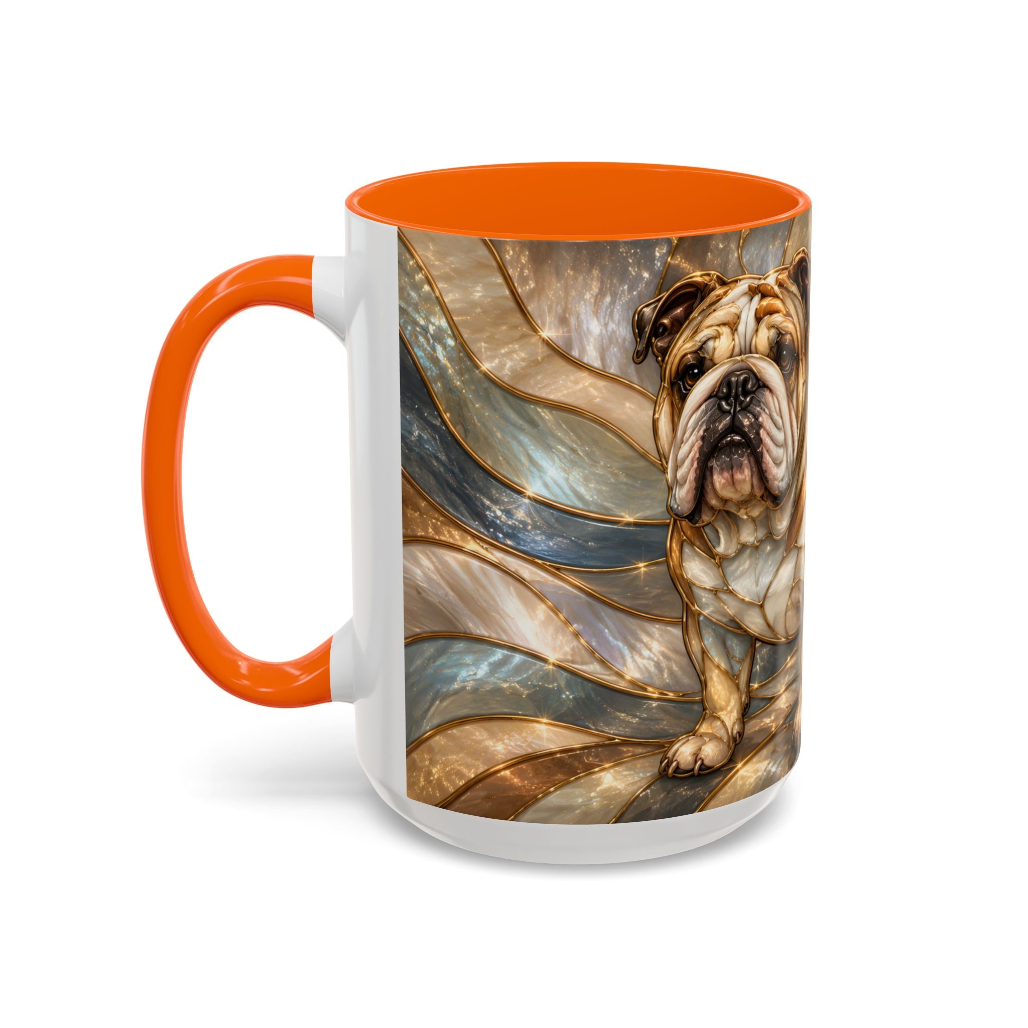 Regal Bulldog Stained Glass Style Mug