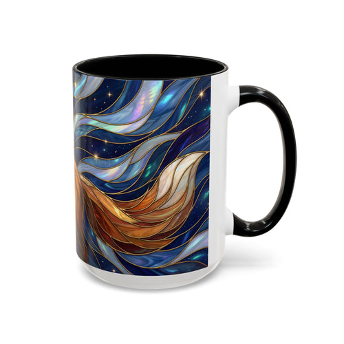 Midnight Fox Stained Glass Style Mug