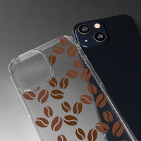 Coffee Beans Clear Phone Case