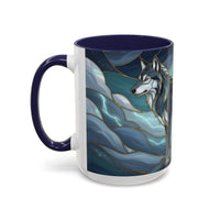 Storm Wolf Stained Glass Style Mug