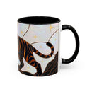 Midnight Tiger Stained Glass Style Mug
